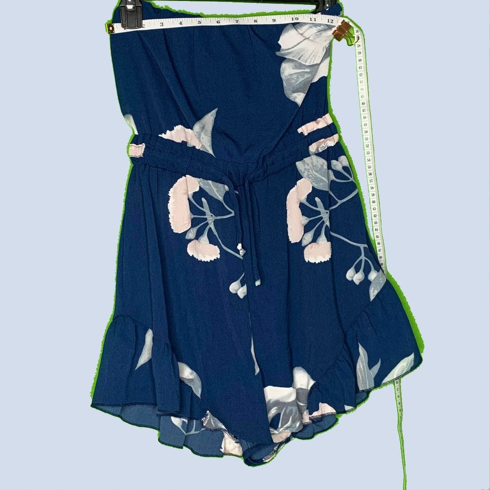 NLW Flowy Summer Strapless Romper Short Size Junior Small - (Fits a Women's XS)